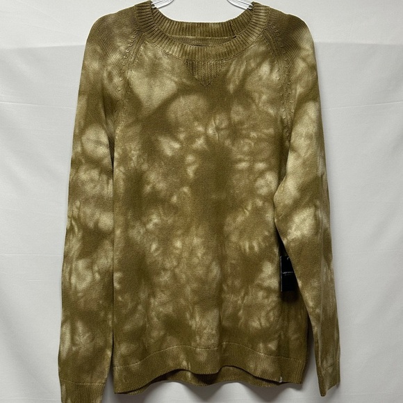 NWT Lucky Brand Shibori Tie Dye Crew Neck Sweater - Picture 2 of 9